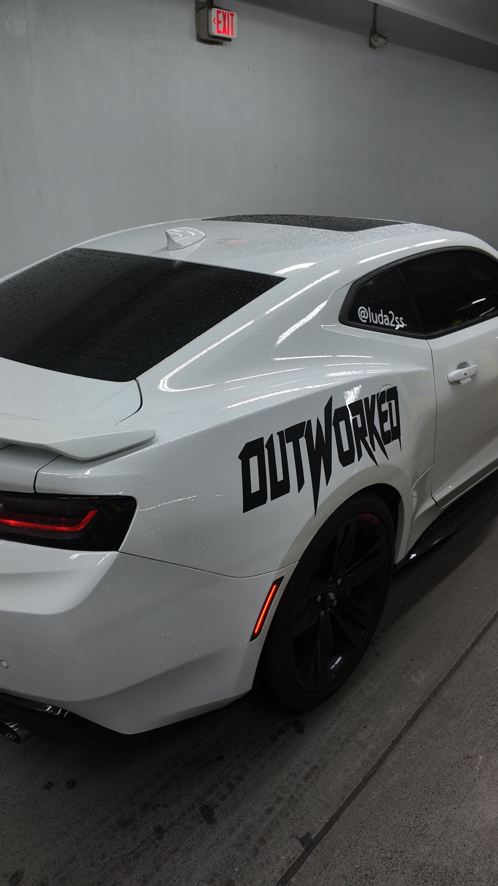 Outworked 30 Inch Decal