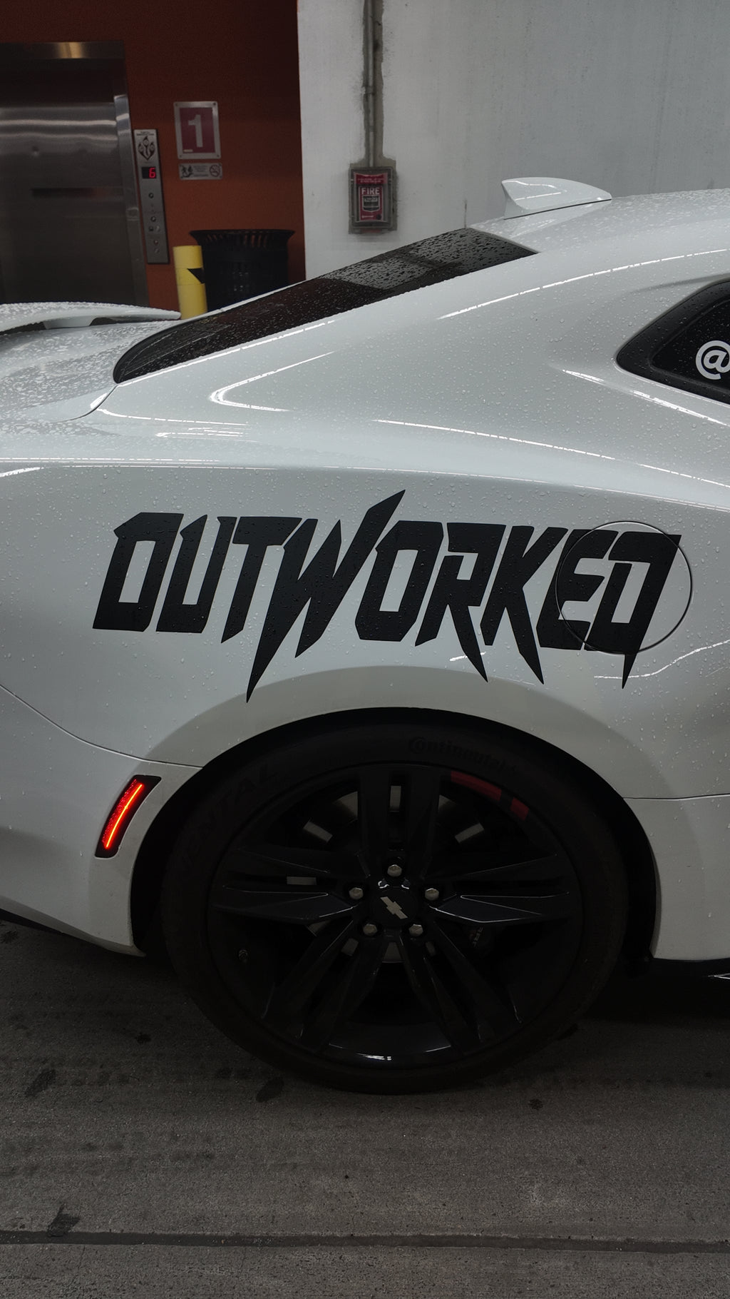 OUTWORKED Panel Decal