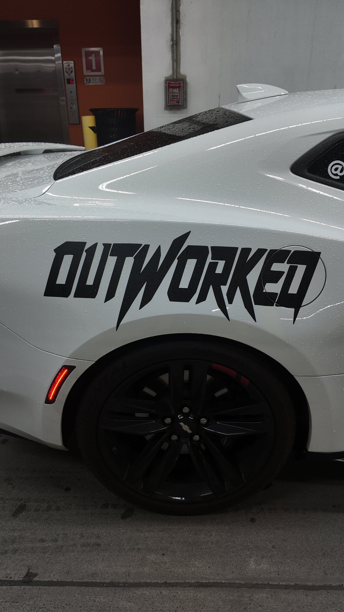 OUTWORKED Panel Decal