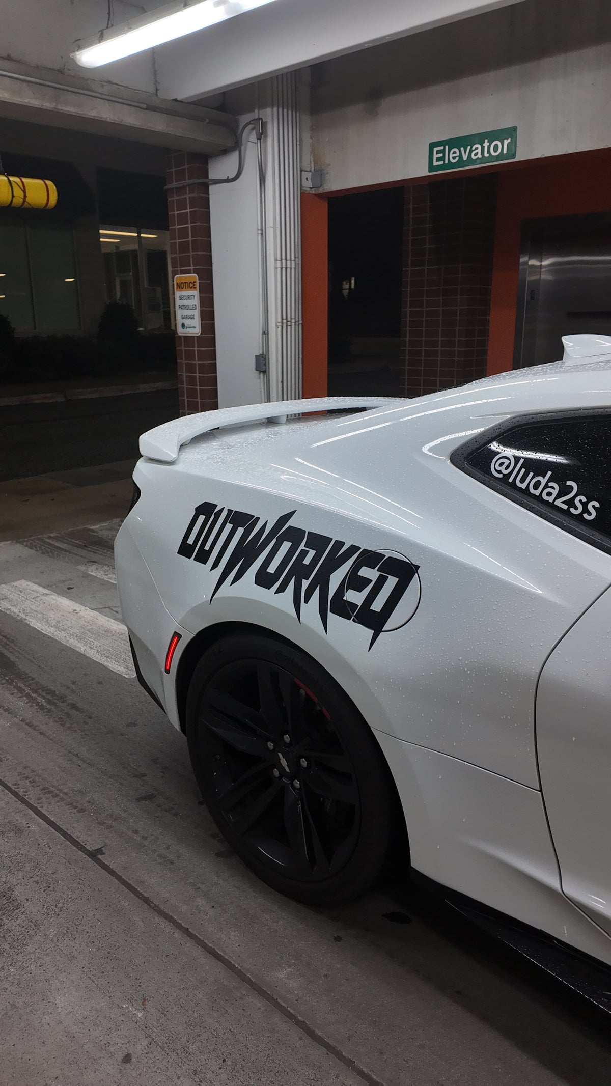 OUTWORKED Panel Decal