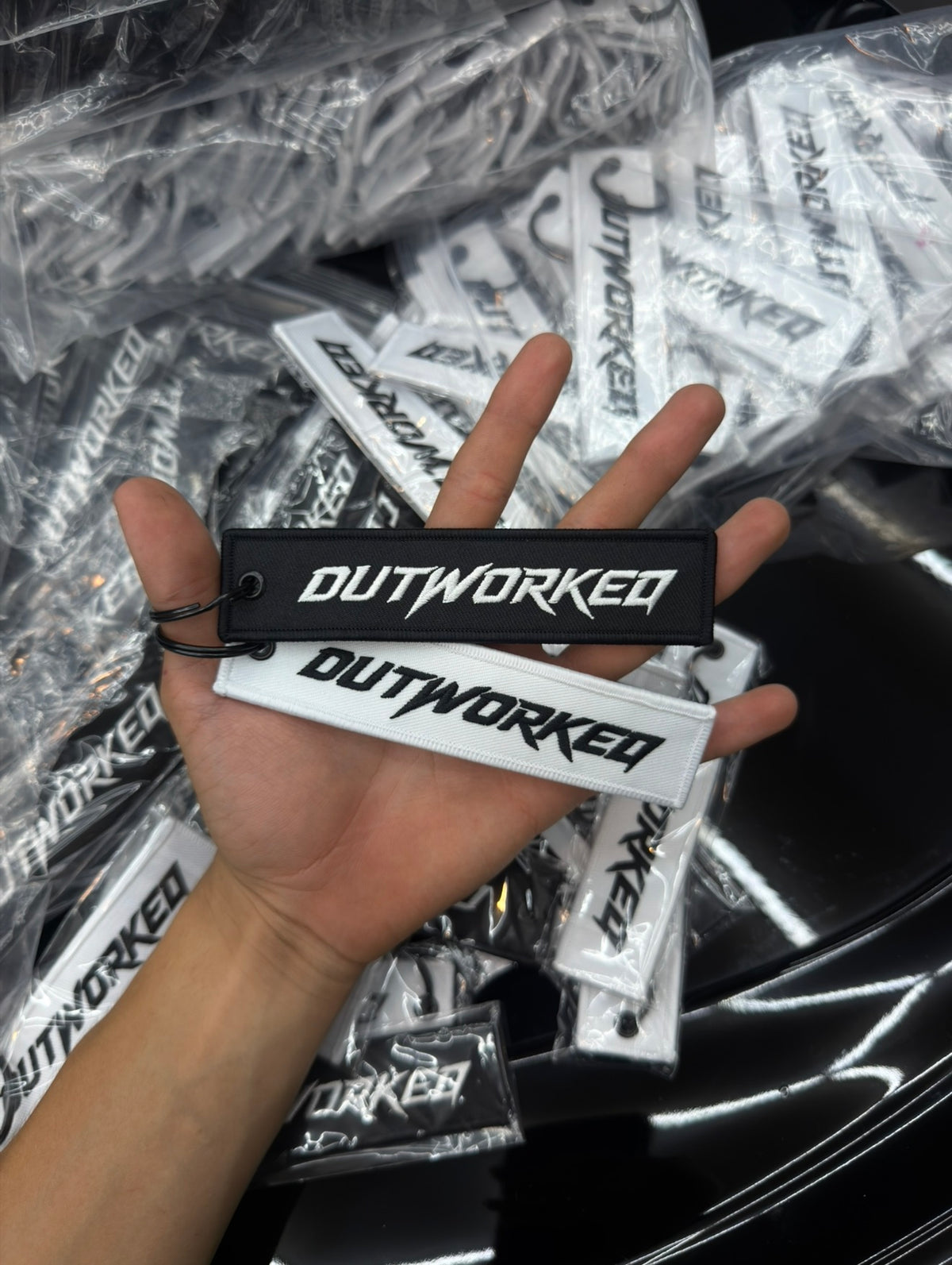 OUTWORKED Keychain