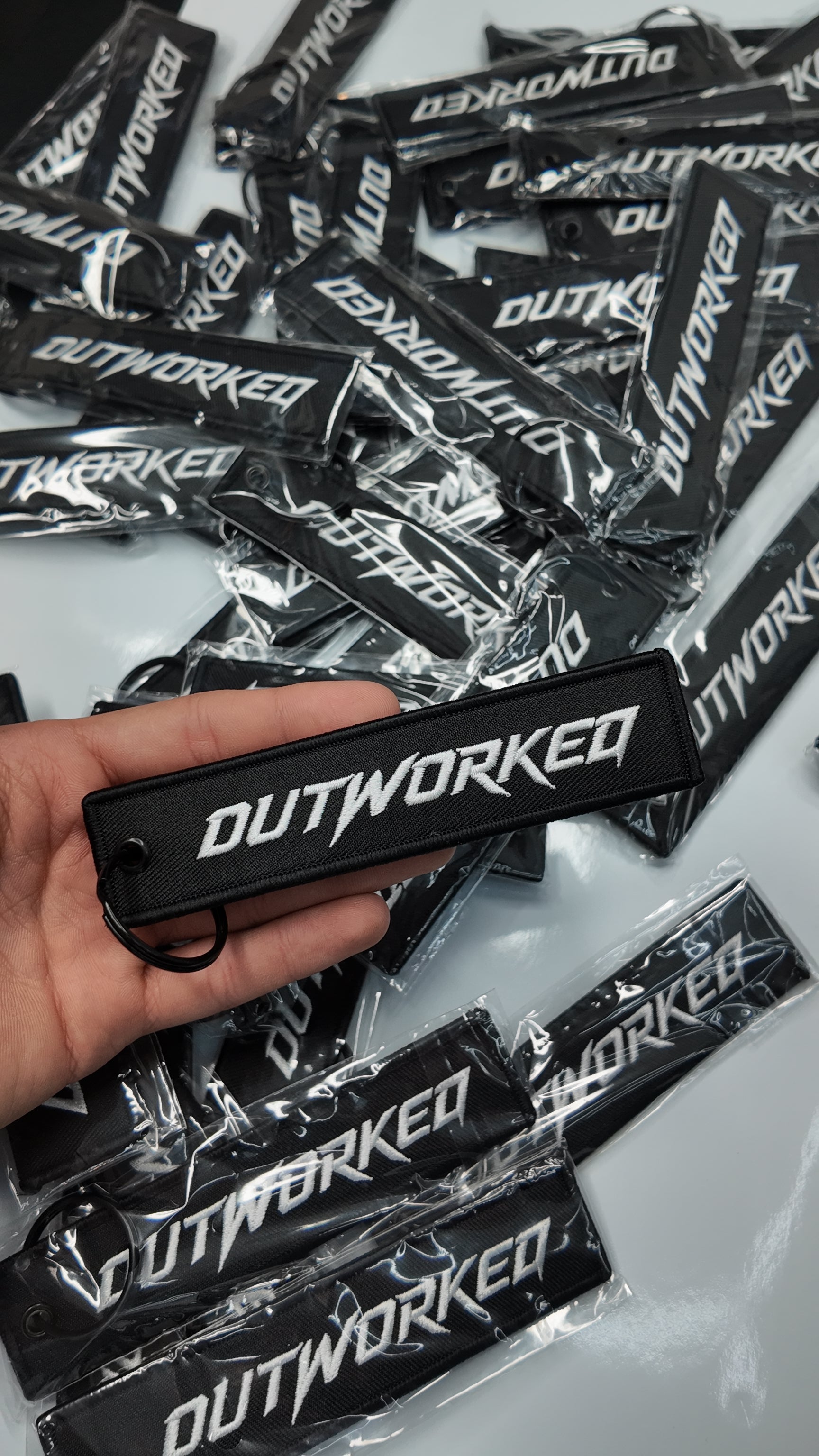 OUTWORKED Keychain
